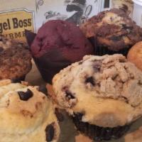Muffins · Assorted freshly baked muffins.