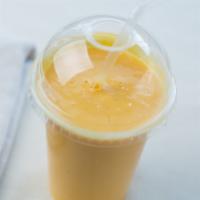 Mango Lassi · Gluten free. Sweet mango & yogurt drink.