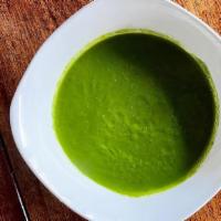 Pappa Di Zucchini Soup · black kale, celtic sea salt, basil oil