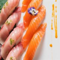 Trio Sushi Dinner · Raw. 4 pcs each of tuna, salmon & yellowtail.