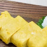 Dashimaki Tamago · Layered Japanese style classic egg omelette.