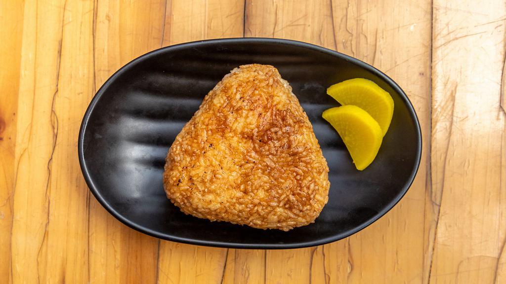 Yaki Onigiri · Grilled rice ball.