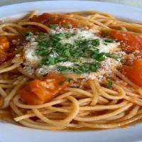 Spaghetti Homemade Tomato Sauce · 