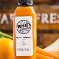 Cold Pressed Super Defender · Popular. Unpasteurized cold pressed juices, 16 ounce. Carrot, orange, and fennel.