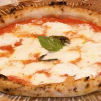 Ricotta · Tomato sauce, fresh mozzarella, fresh ricotta, grana, basil, EVOO (V)