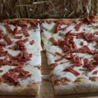 Pizza Diavola Full Tray · PIZZA TOMATO SAUCE, FRESH MOZZARELLA, HOT SOPPRESSATA, BASIL, VIRGIN OLIVE OIL - ROMAN STYLE...