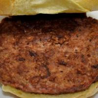 The Beyond Burger (V) · 4 Oz plant-based burger patty that looks and tastes like meat.