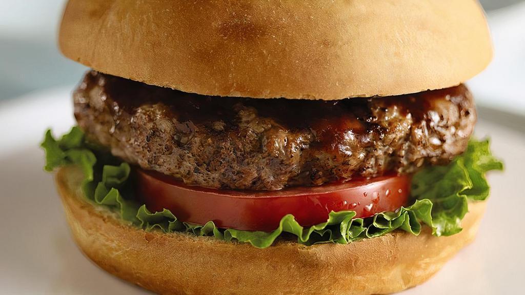 Grass-Fed Angus Beef Burger · 5.3 Oz all natural grass-fed angus beef burger patty.
