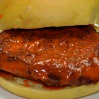 Buffalo Chicken Sandwich · Your choice of fried or grilled chicken breast tossed in our homemade buffalo sauce.
