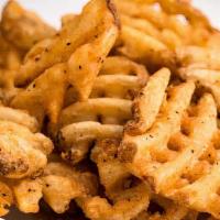 Waffle Fries · 6 Oz of seasoned waffle potato fries.