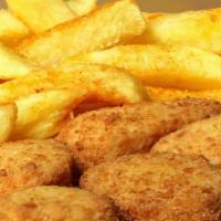 Chicken Nuggets & Fries · 6 pieces of chicken nuggets and fries.