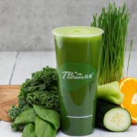 Green Energy · Spinach, Cucumber, Apple, Kale Celery, Orange, Wheatgrass.