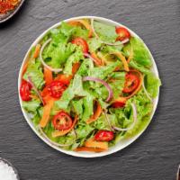 Green Scene Salad · (Vegetarian) Lettuce, red cabbage, cucumber, tomato, carrot, onion, and green chilly.
