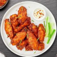 Take The Heat Wings · (Seven pieces) Fresh chicken wings breaded and fried until golden brown and tossed in spicy ...