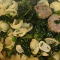 Orecchiette With Broccoli Rabe & Sausage · 