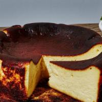 Basque Cheesecake (7 Inch Whole Cake) · Creamy, custard-like center with a caramelized top and almost 