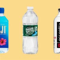 Bottled Water · Your choice of Poland Spring, Fiji or Essentia.