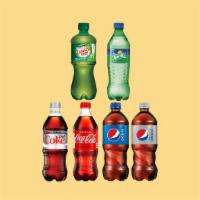 Assorted Sodas · Your choice of Coke, Pepsi, Sprite and more!