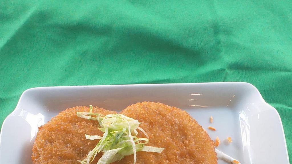 Crab Cakes
 · Fish cake made from crab.