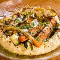 Grilled Vegetables Hummus Bowl · Served with seasonal vegetables.