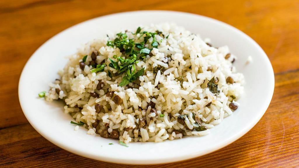 Majara Rice · Traditional rice and lentil dish.