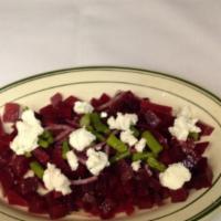 Beet Salad · Beets, Onions, Asparagus & Goat Cheese w/ House Vinaigrette
