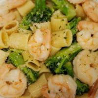 Shrimp & Broccoli · Rigatoni, sautéed jumbo shrimp, broccoli, in garlic and oil sauce.