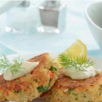 Maryland Crab Cake · Patties made with fresh Maryland crabs.