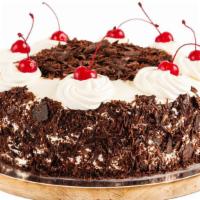 Black Forest Cake · Chocolate cake with cherry filling.