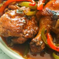Brown Stew Chicken · Brown stew chicken just like mom use to make!
jamaican style!