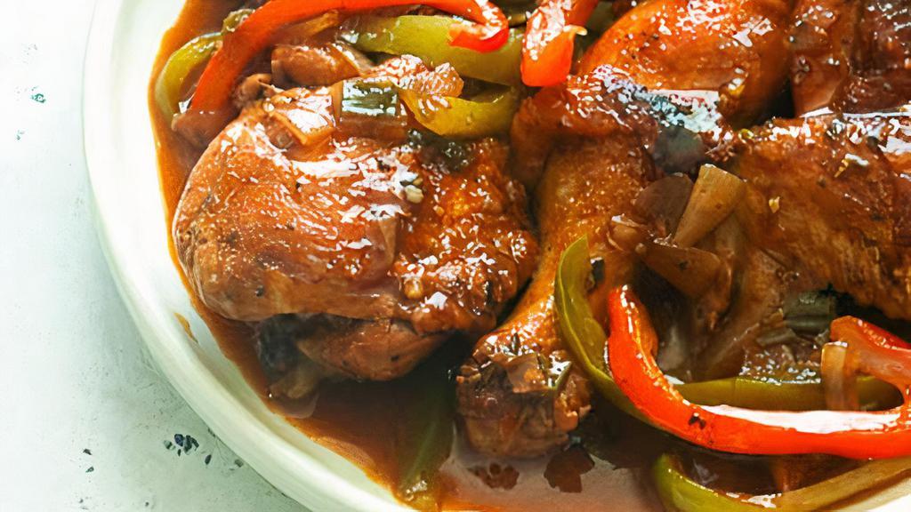 Brown Stew Chicken · Brown stew chicken just like mom use to make!
jamaican style!