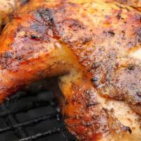 Chicken (Quarter Leg) · Jerk chicken seasoned and  smoked to perfection!
$6.00 per leg quarter.