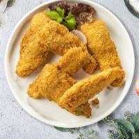 Crispy Chicken Tenders · (5 pieces) Chicken tenders breaded and fried until golden brown.