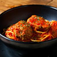 Spaghetti With Meatballs · Spaghetti with fresh marinara sauce and homemade meatballs