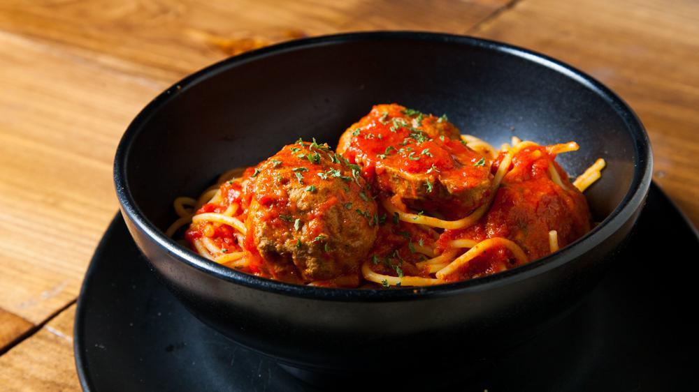 Spaghetti With Meatballs · Spaghetti with fresh marinara sauce and homemade meatballs