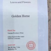 Leaves And Flowers Golden Horse · 