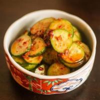 Sichuan Cucumber · hot bean, sesame, chili oil