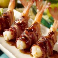  Honey Habanero Shrimp Appetizer · Sweet and Fiery. Four mesquite-grilled jumbo shrimp stuffed with fresh minced habanero and ....