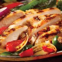 Steak And/Or Chicken Fajitas For One · Tender cuts of Midwestern grain-fed steak, hand-trimmed by our butcher and mesquite grilled ...