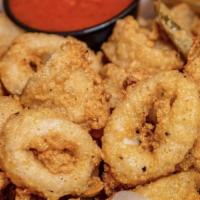 Fried Calamari · Served with fried pickled Jalapeños.
