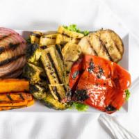Grilled Vegetables · Fresh garden vegetables marinated and char-broiled.