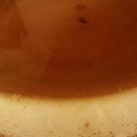 Caramel Flan (1) · Milk, eggs, cane sugar, and vanilla.  Gluten free