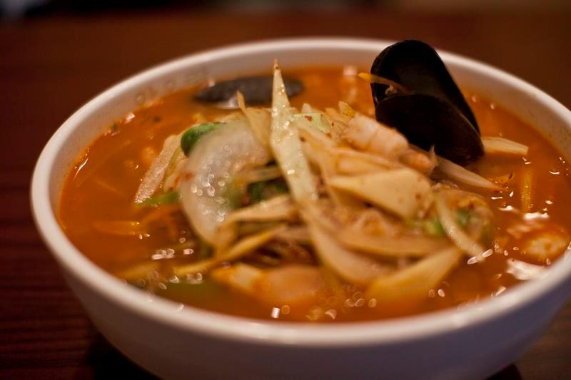 Jjam Ppong  짬뽕 · Noodle with Spicy Seafood Soup