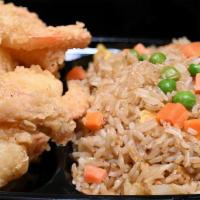 Fried Shrimp (10) & Fried Rice · 