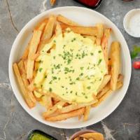 Cheese Theory Fries · (Vegetarian) Idaho potato fries cooked until golden brown topped with melted cheese.