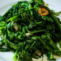 Broccoli Rabe · Sauted with Garlic.