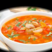 Tomato Soup · Vegetarian. Garden-fresh tomatoes warm soup with spices and herbs.