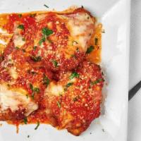 Chicken Parmigiana Pizza · Our classic chicken Parmigiana on top of Cranford's favorite pizza.