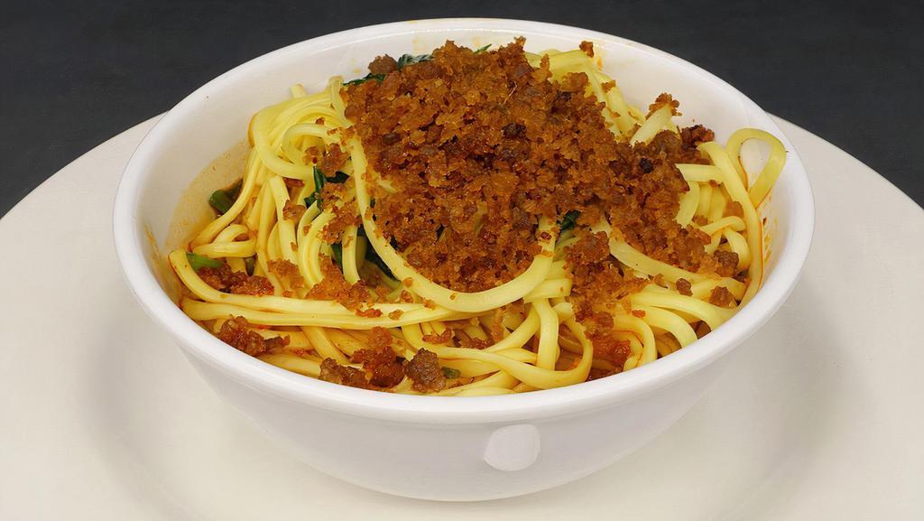 Dan-Dan Noodles With Minced Pork & Chili Vinaigrette 担担面 · Hot and spicy.