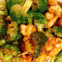 Shrimp With Broccoli 芥兰虾片 · 